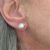 Orecchini Vidali Gioielli Donna in Argento Perla ORAR-36-34 - ORAR-36-34